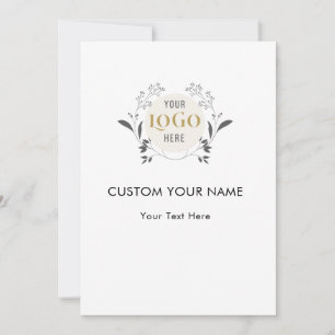 Plantilla de corona floral elegante con logotipo p
