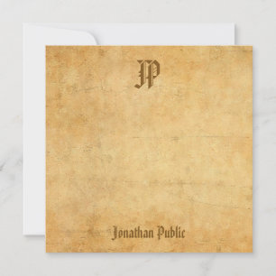 Plantilla de cosecha de monograma caligrafiado nos