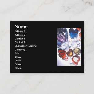 Plantilla de cristal de la tarjeta de visita de la