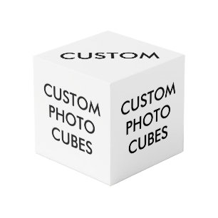 Plantilla de cubo en blanco de foto personalizada
