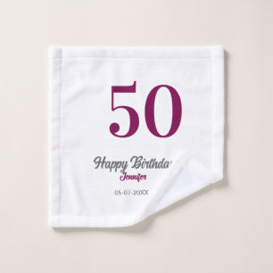 plantilla de cumpleaños 50 agregar nombre fecha añ