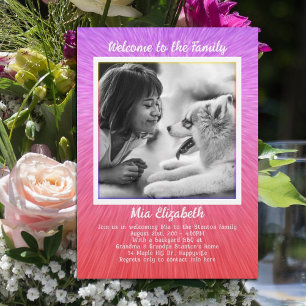 Plantilla de Cumpleaños de Adopción de Foto de Chi