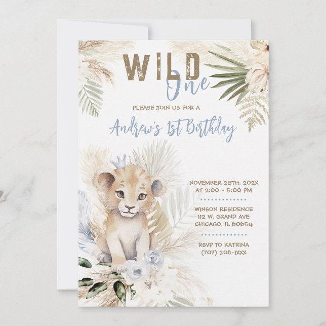 Plantilla de cumpleaños del Príncipe León 1er (Anverso)