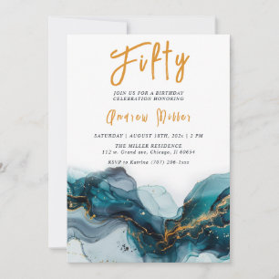 Plantilla de cumpleaños número 50 para hombres edi