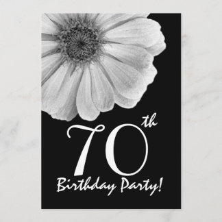 Plantilla de cumpleaños número 70: margarita blanc
