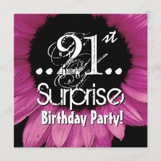 Plantilla de cumpleaños sorpresa 21º de girasol ro