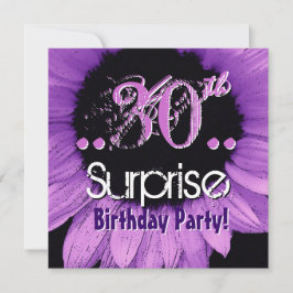 Plantilla de cumpleaños sorpresa 30° de girasol mo