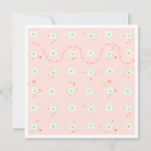 Plantilla de Daisies para Guardar la Fecha con Bor