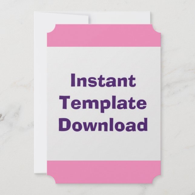 Plantilla de descarga instantánea de tarjeta boda (Anverso)