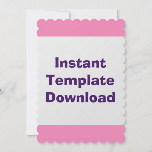 Plantilla de descarga instantánea de tarjeta boda (Anverso)