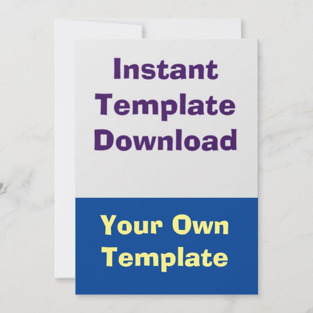 Plantilla de descarga instantánea de tarjeta boda (Anverso)