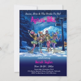 Plantilla de Despedida de Soltera Après Ski Editab