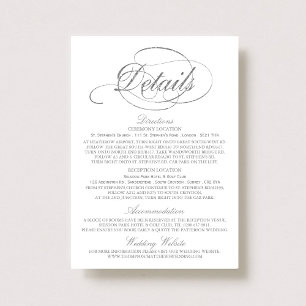 Plantilla de detalle de boda con lámina de plata f