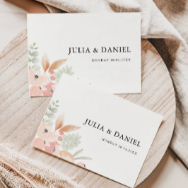 Plantilla de dirección de sobres de Boda de flores