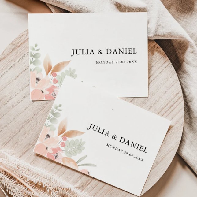 Plantilla de dirección de sobres de Boda de flores (Wildflower Wedding Envelope Address Template)