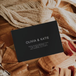 Plantilla de dirección de sobres de Boda negro