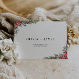 Plantilla de dirección de sobres del Boda de navid