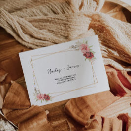 Plantilla de dirección de sobres del Boda Rosa