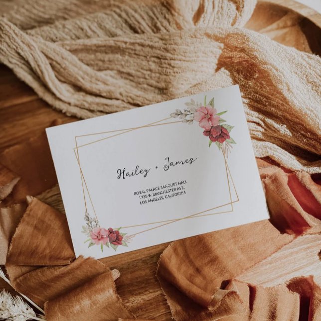 Plantilla de dirección de sobres del Boda Rosa (Rose Wedding Envelope Address Template)