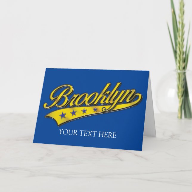 Plantilla de diseño de Brooklyn Gold Swoosh (Anverso)