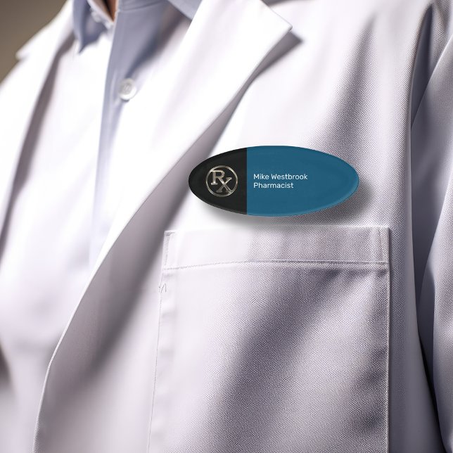 Plantilla de diseño de etiqueta de nombre ovalado  (Subido por el creador)