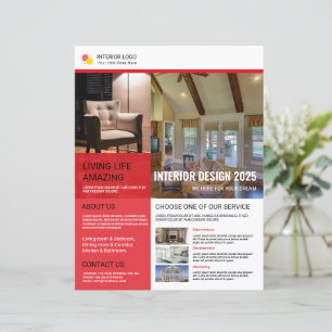 Plantilla de diseño de folleto interior