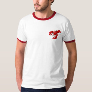 Plantilla de diseño de Rótulo de langosta camiseta