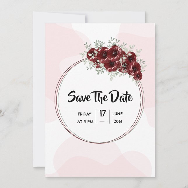 Plantilla de diseño de tarjeta de invitación para  (Reverso)