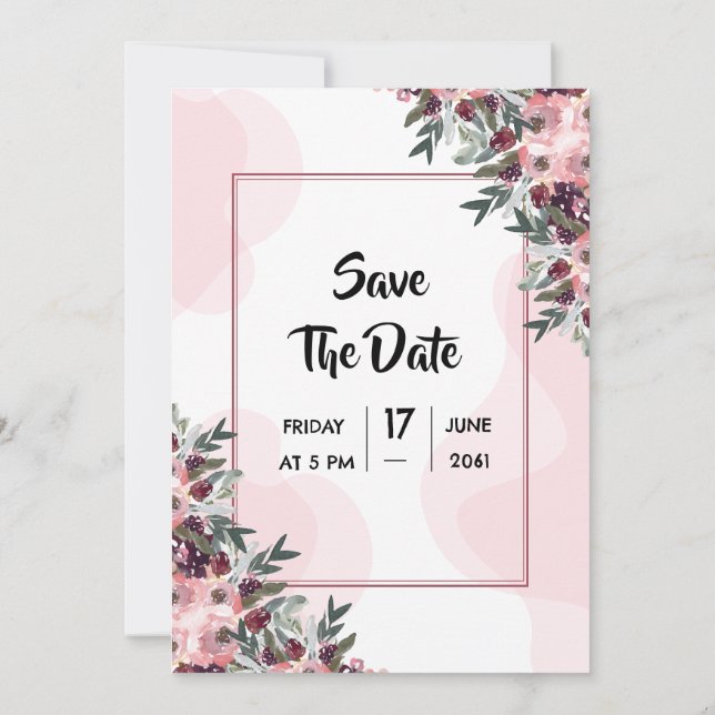 Plantilla de diseño de tarjeta de invitación para  (Reverso)