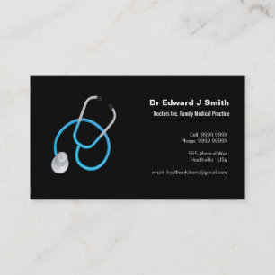 Plantilla de diseño de tarjeta de visita médica MD