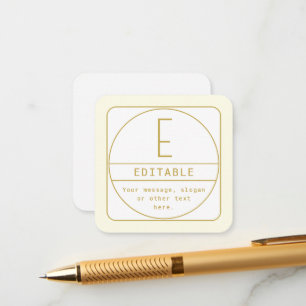Plantilla de diseño retro-moderno editable oro y b