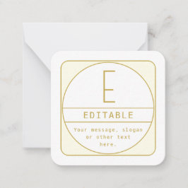 Plantilla de diseño retro-moderno editable oro y b
