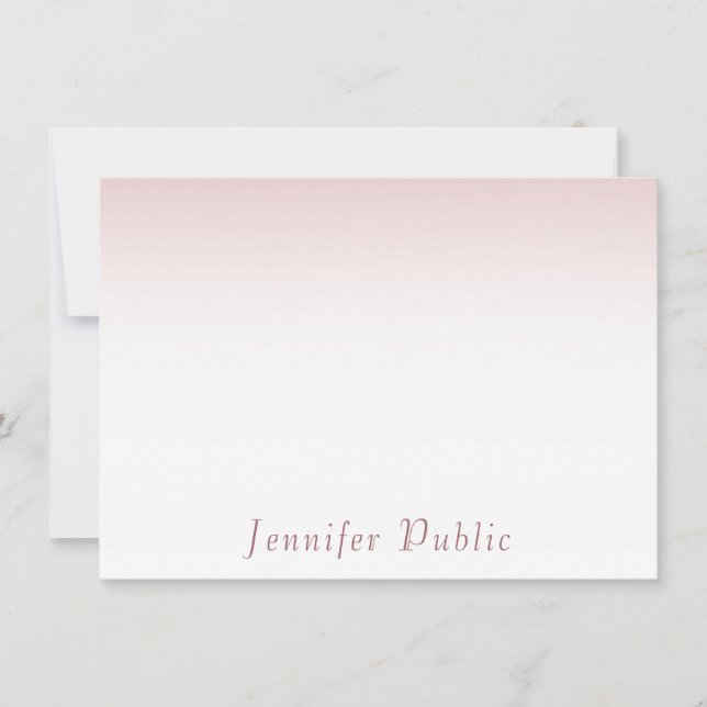 Plantilla de escritura a mano de moda Rosa Gold (Anverso)
