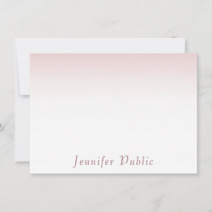 Plantilla de escritura a mano de moda Rosa Gold