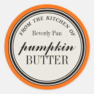 Plantilla de etiqueta circular "Desde la cocina de