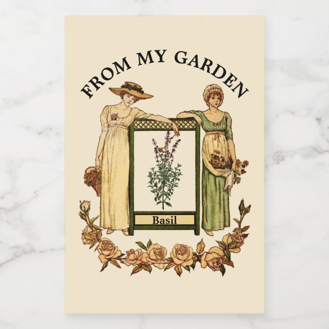 Plantilla de etiqueta de alimentos de la era victo (Etiqueta única)