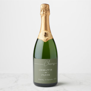 Plantilla de Etiqueta de Botella de Champán para B