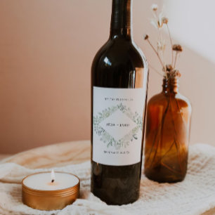 Plantilla de etiqueta de botella de vino verde esm