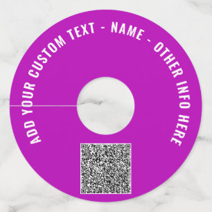 Plantilla de etiqueta de código QR de personalizad
