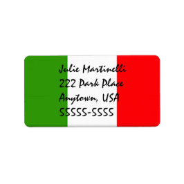 Plantilla de etiqueta de dirección clásica italian