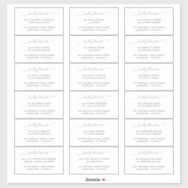 Plantilla de etiqueta de dirección de invitado gri