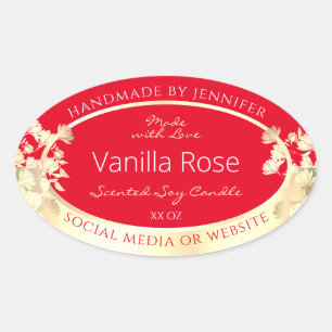 Plantilla de etiqueta de embalaje de productos flo