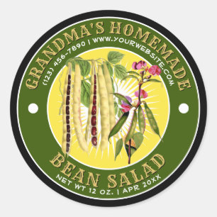 Plantilla De Etiqueta De Ensalada De Mar Casero