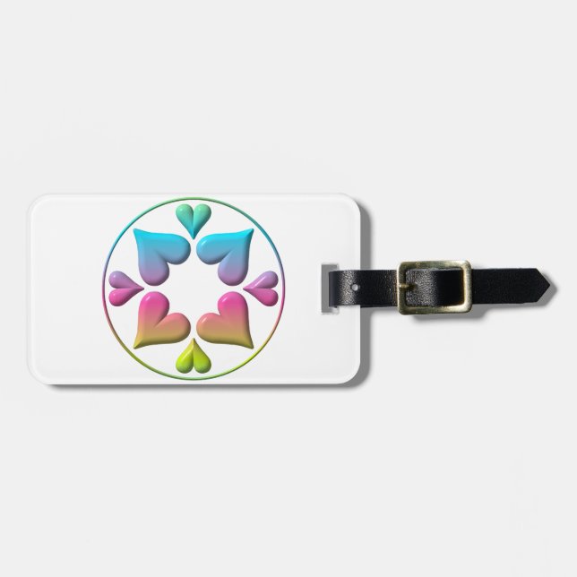 Plantilla de etiqueta de equipaje (Frente Horizontal)