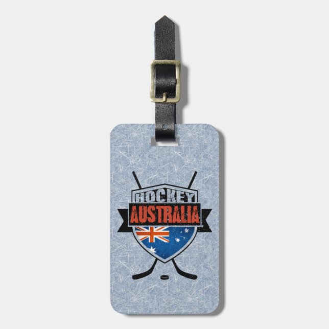 Plantilla de etiqueta de equipaje de hockey sobre  (Frente Vertical)