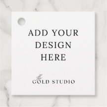 Plantilla de etiqueta de favor con agujero perfora