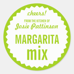 Plantilla de etiqueta de frasco Margarita Mix