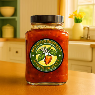 Plantilla de Etiqueta de Jalea de Habanero Calient
