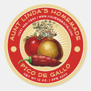 Plantilla de etiqueta de pintura de gallo casera