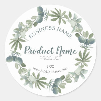 Plantilla de etiqueta de producto de belleza verde